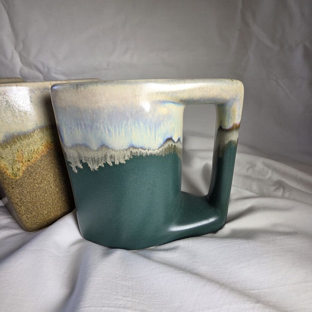 C&C Mexican Pottery Drip Glaze Stoneware Mug - Set of 4 (Rodolfo Padilla Style) - Picture 3 of 10